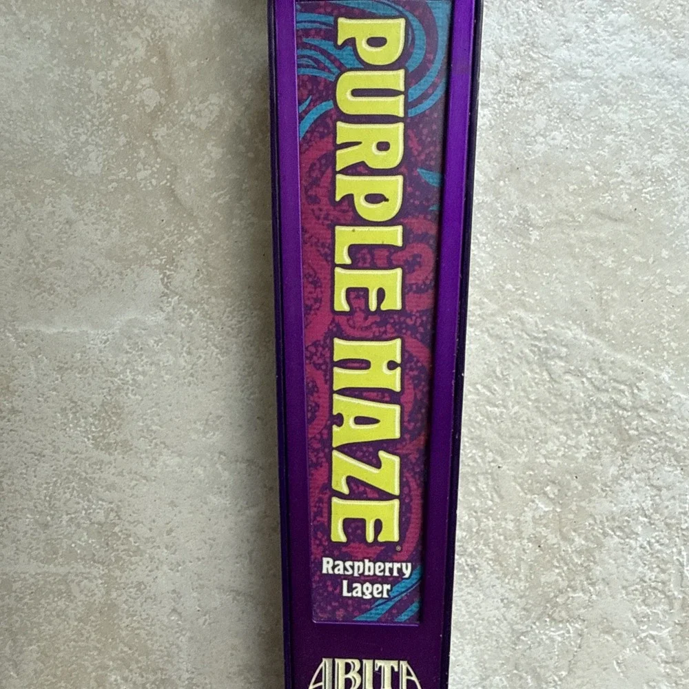 Abita Beer Tap Handle Knob Topper Bar Keg Brewing Purple Haze Raspberry Lager